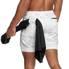 Camo 2-in-1 Running Shorts