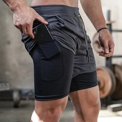 Camo 2-in-1 Running Shorts