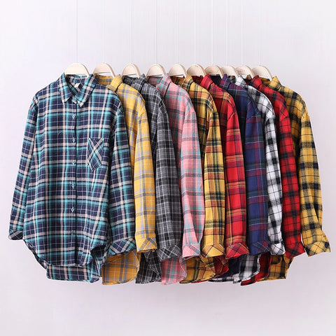 Women's Flannel Plaid Shirts